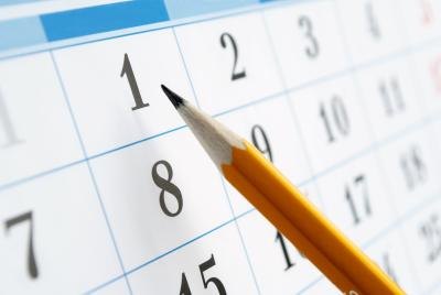 pencil and calendar