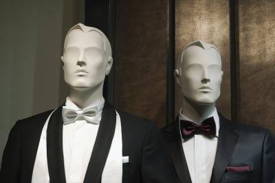 Tuxedos on male mannequins Tuxedos on male mannequins