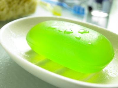 Soap is made by mixing an alkaline substance with fats in a chemical process known as saponification.