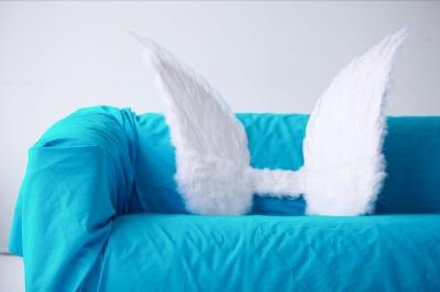 Cut out the angel wings.