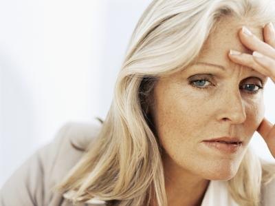 Woman with headache