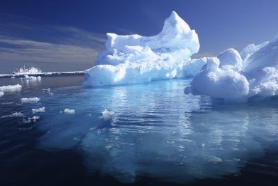 An iceberg is the solid state of water. An iceberg is the solid state of water.