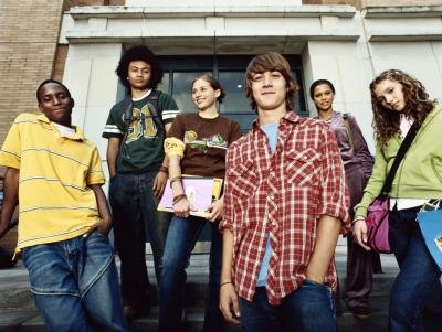 Diverse group of students