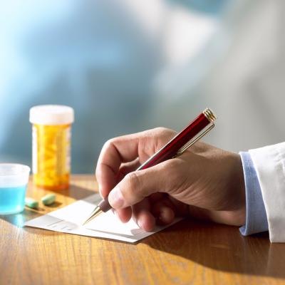 Doctor writing a perscription