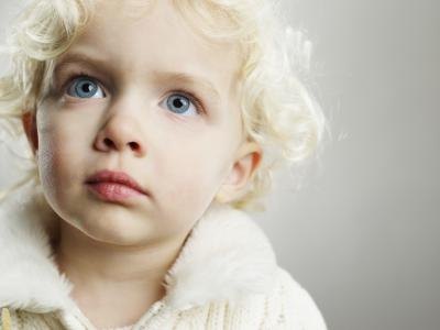 child with blue eyes