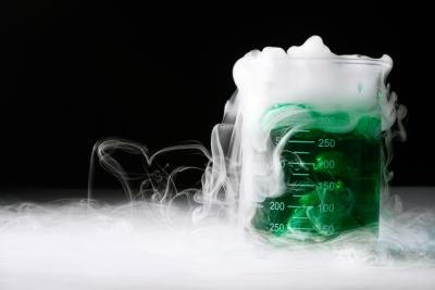 Gas in solution.