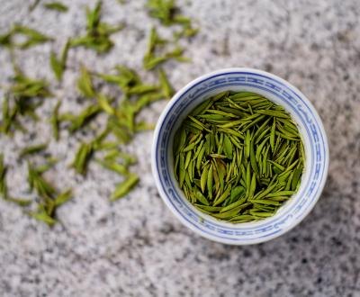 A cup of antioxidant rich green tea.
