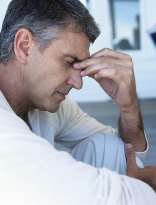 Man with headache