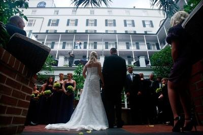 Couple in wedding