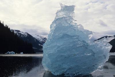 Glacier and mountains. Glacier and mountains.