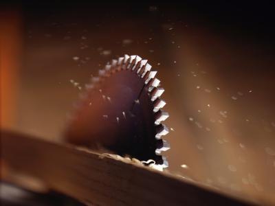 Use a miter saw to cut the posts to the correct size.