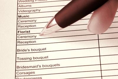 Planning a wedding.