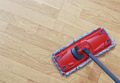 Laminate flooring is easy to keep clean.