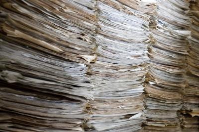 Many paper mills use recovered paper to make new paper. Many paper mills use recovered paper to make new paper.