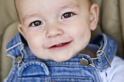 Whatever their color, baby's eyes can make you melt.