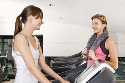 woman on treadmill