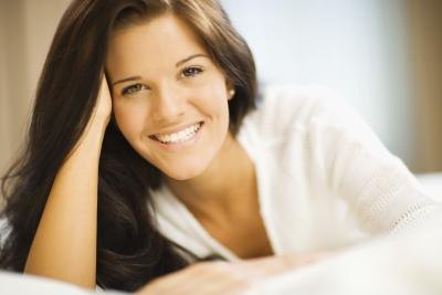 woman feeling better with clean, fresh face
