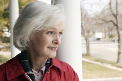 smiling older woman smiling older woman