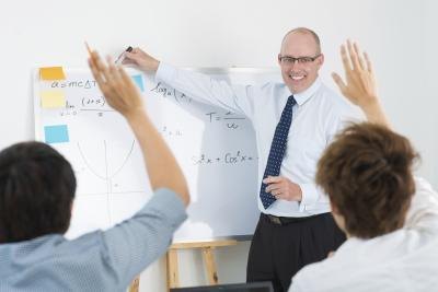 Professor teaching students in university Professor teaching students in university