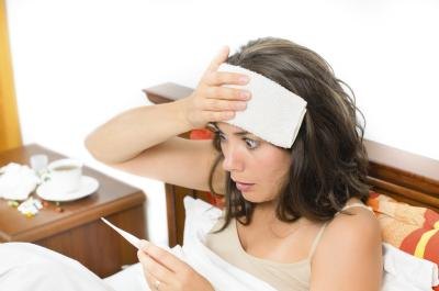 An abnormally high fever may indicate an illness more serious than flu.