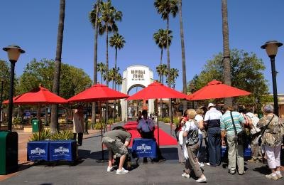 Front gate to Universal Studios Hollywood theme park