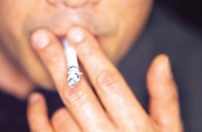 man smoking