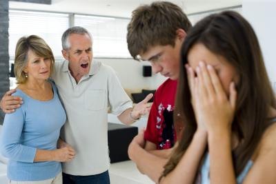 Parents blame the scapegoat for family problems.