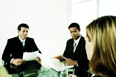Ask questions during an interview.
