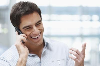 man on cellphone