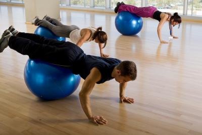 Core exercises with a stability ball help you improve balance. . Core exercises with a stability ball help you improve balance. .