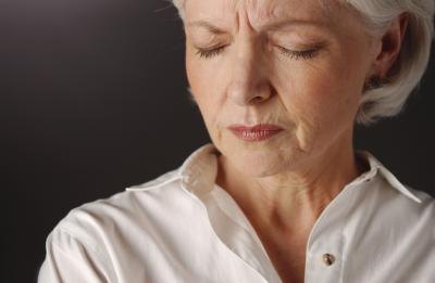 Woman in menopause age group.