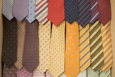 Ties come in numerous different patterns and colors.