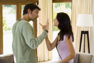 Couple arguing