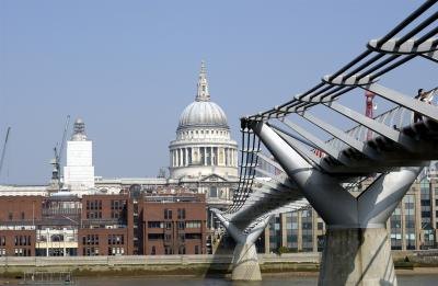 Millennium Bridge and St. Paul's Cathedral