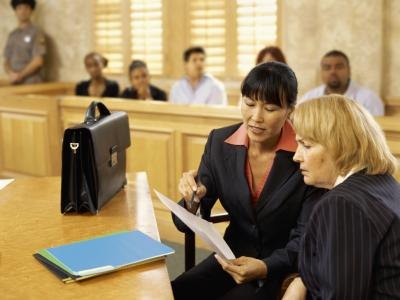 lawyer in court