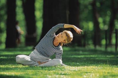 woman exercising