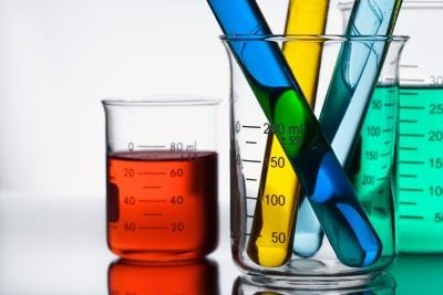 Colorful chemicals.