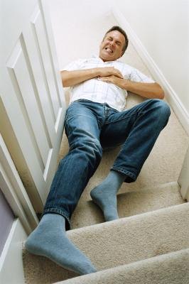 Man having a heart attack