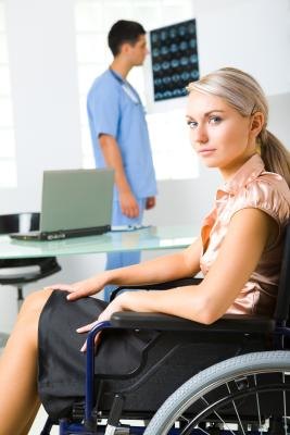 Patient with doctor analyzing imagery