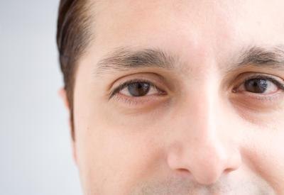 man with brown eyes