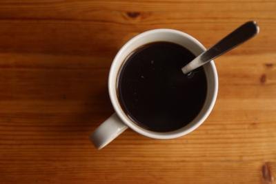 A cup of coffee.