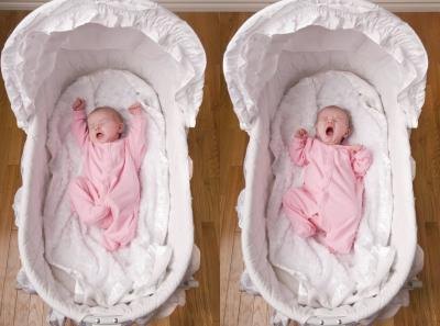 Babies in bassinets.