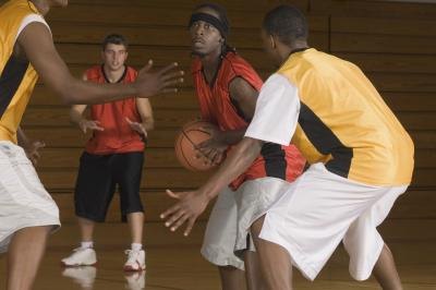 Basketball players.