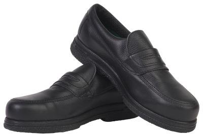 Loafers fit a penny inside a top flap.