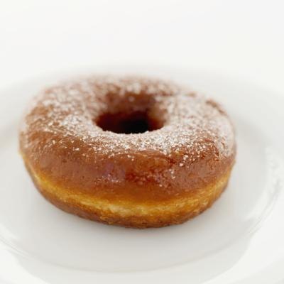 A sugar coated donut.