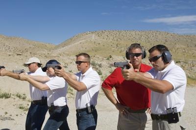 Outdoor gun training practice