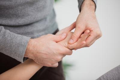 A wrist fracture sometimes causes limited motion in the wrist, hands, thumb or fingers.