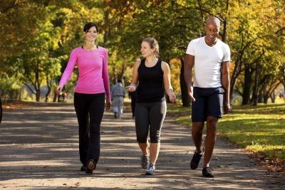 Exercising helps strengthen the immune system.