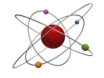 3D atom model.