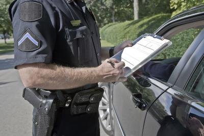 Were there any obstructions obscuring the officer's view?